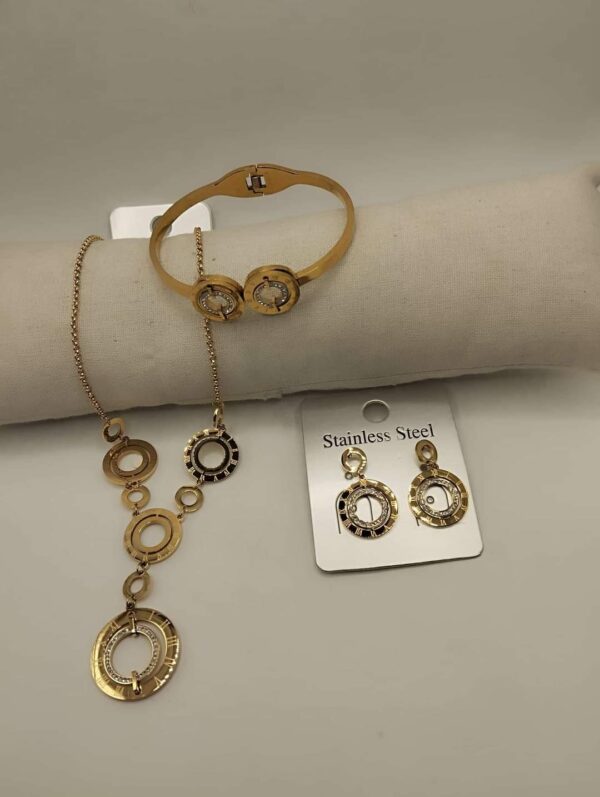ensemble de bijoux raffinity en acier inoxydable