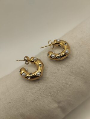 boucles d'oreilles de lux en acier inoxydable