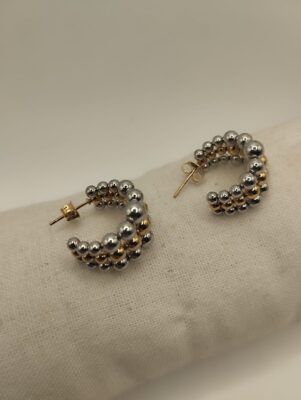 boucles d'oreilles en acier inoxydable
