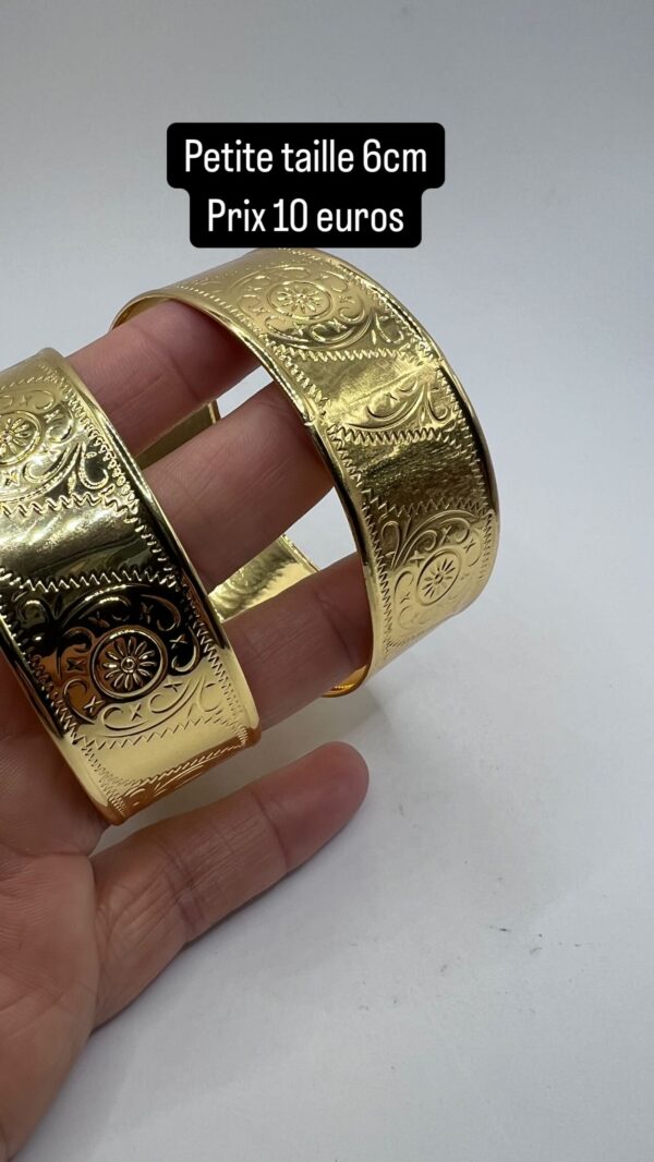 Bracelet 3ssir sabon en acier taille 6.5 cm
