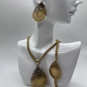 Ensemble beldi louise coq en acier inoxydable