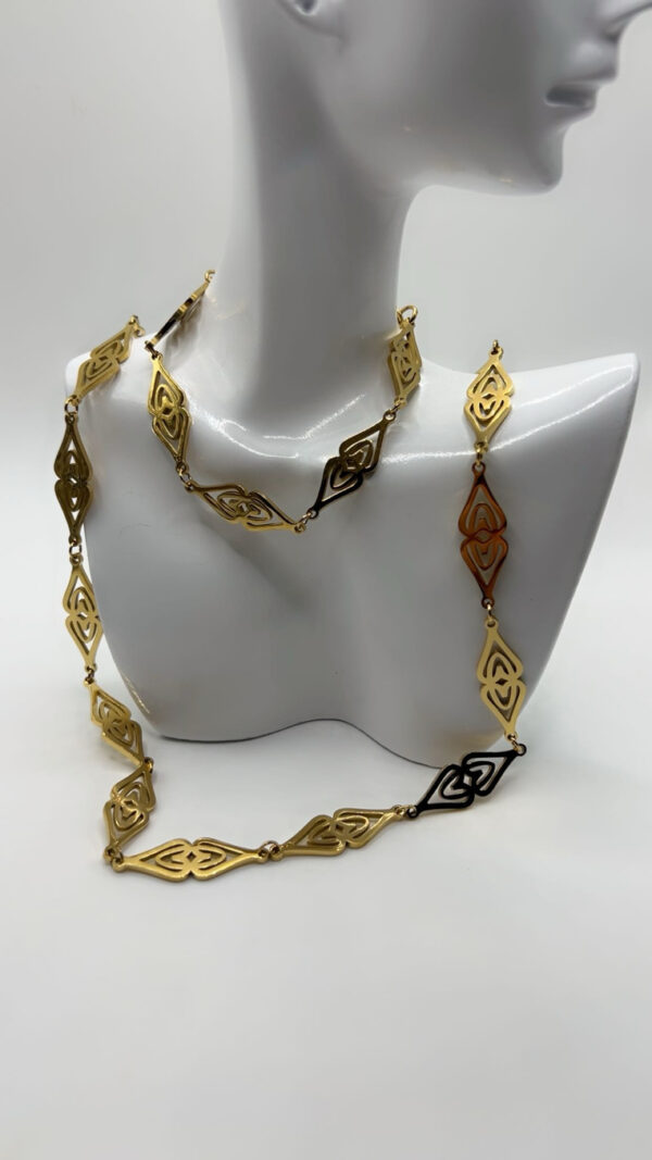 Parure de bijoux beldi en acier inoxydable