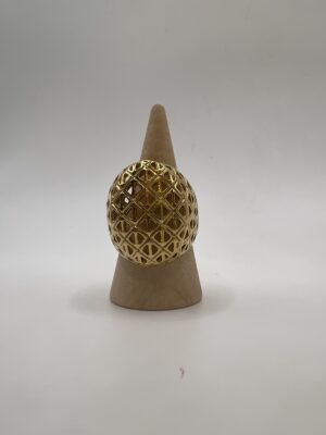 Bague 3D en acier inoxydable