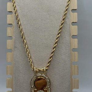 collier beb mansour en acier inoxydable