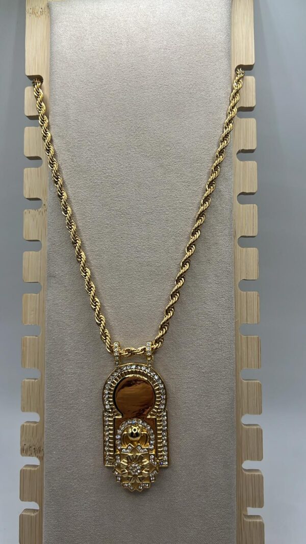 collier beb mansour en acier inoxydable