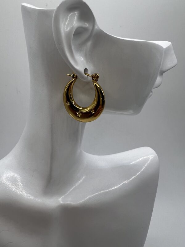 les boucles d'oreilles basic en acier inoxydable