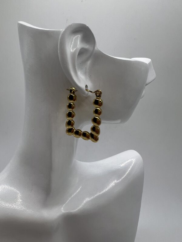 Boucles d’oreilles de lux en acier inoxydable