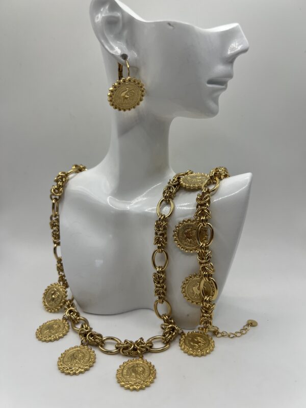 Parrure de bijoux louise en acier inoxydable