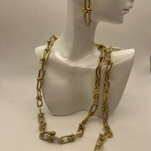 Ensemble de bijoux de lux en acier inoxydable