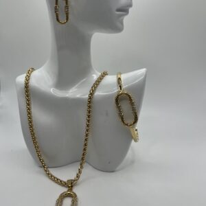 Ensemble gloui chic en acier inoxydable