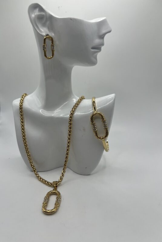Ensemble gloui chic en acier inoxydable