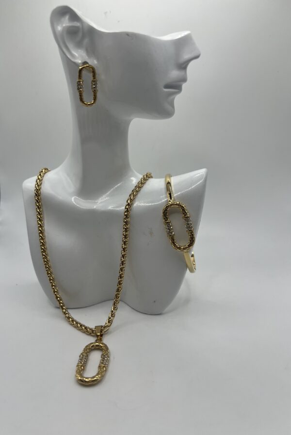 Ensemble gloui chic en acier inoxydable