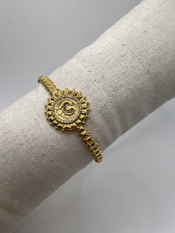 Bracelet clashe en acier inoxydable