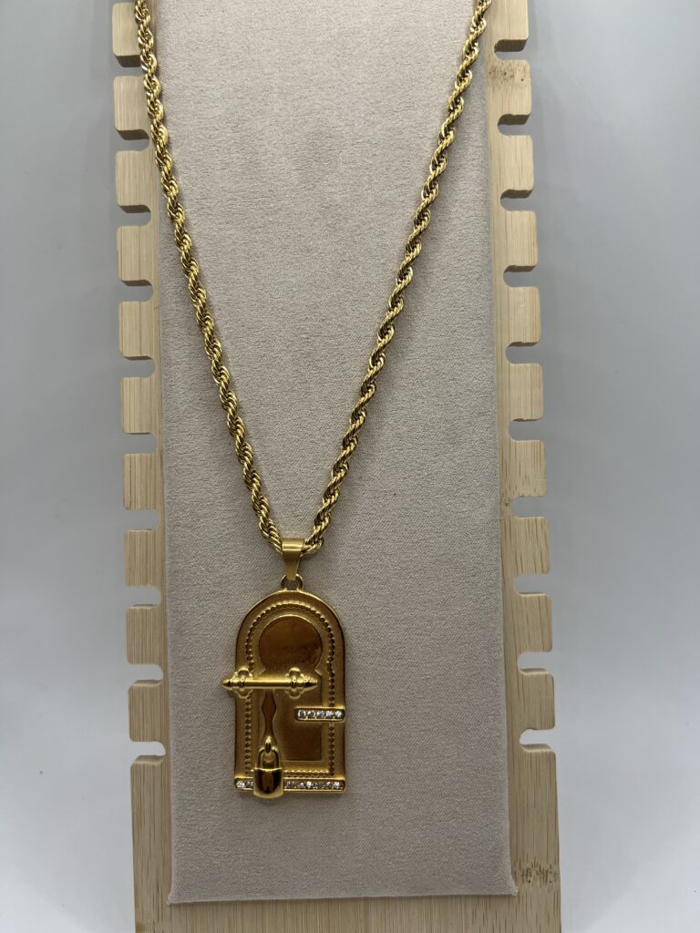 collier beb mansour en acier inoxydable