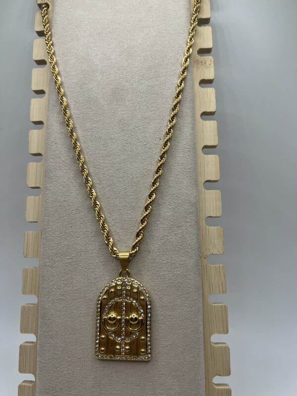 Collier beb mansour en acier inoxydable