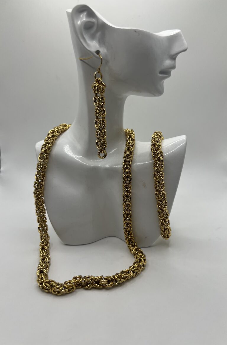 Ensemble ras de cou royal en acier inoxydable