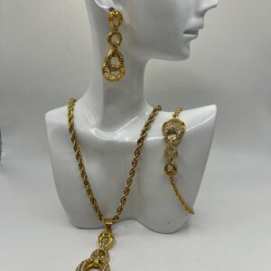 ensemble de bijoux infinity en acier inoxydable