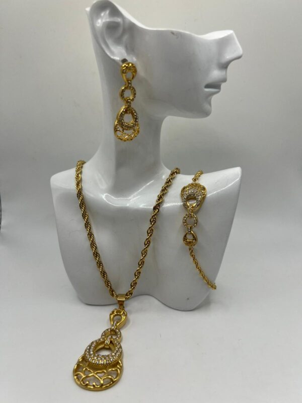 ensemble de bijoux infinity en acier inoxydable