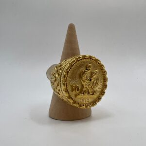 bague coq beldi en acier inoxydable